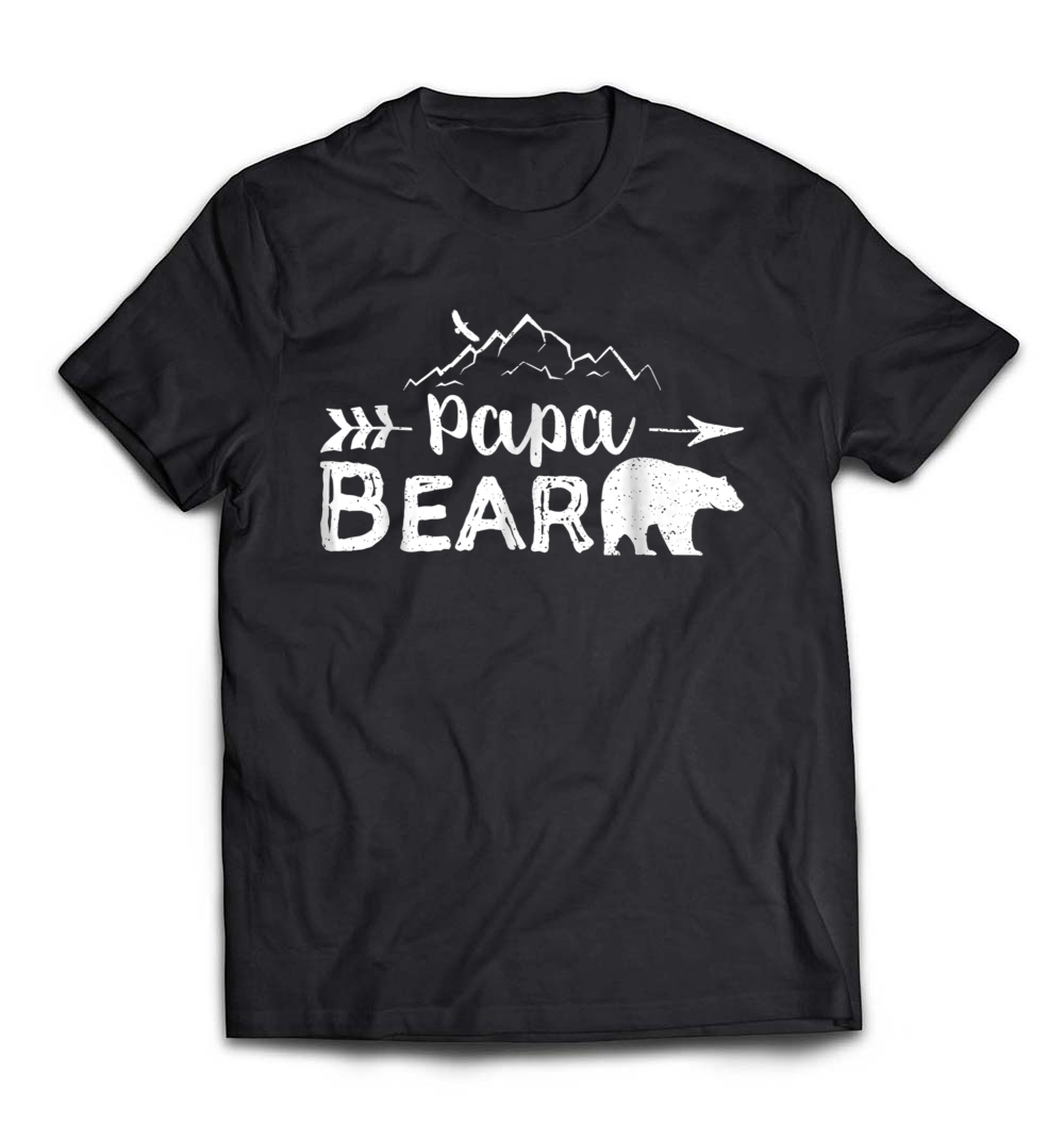 Men’s “Papa Bear” T-Shirt – Perfect for Matching Family Camping Outfits